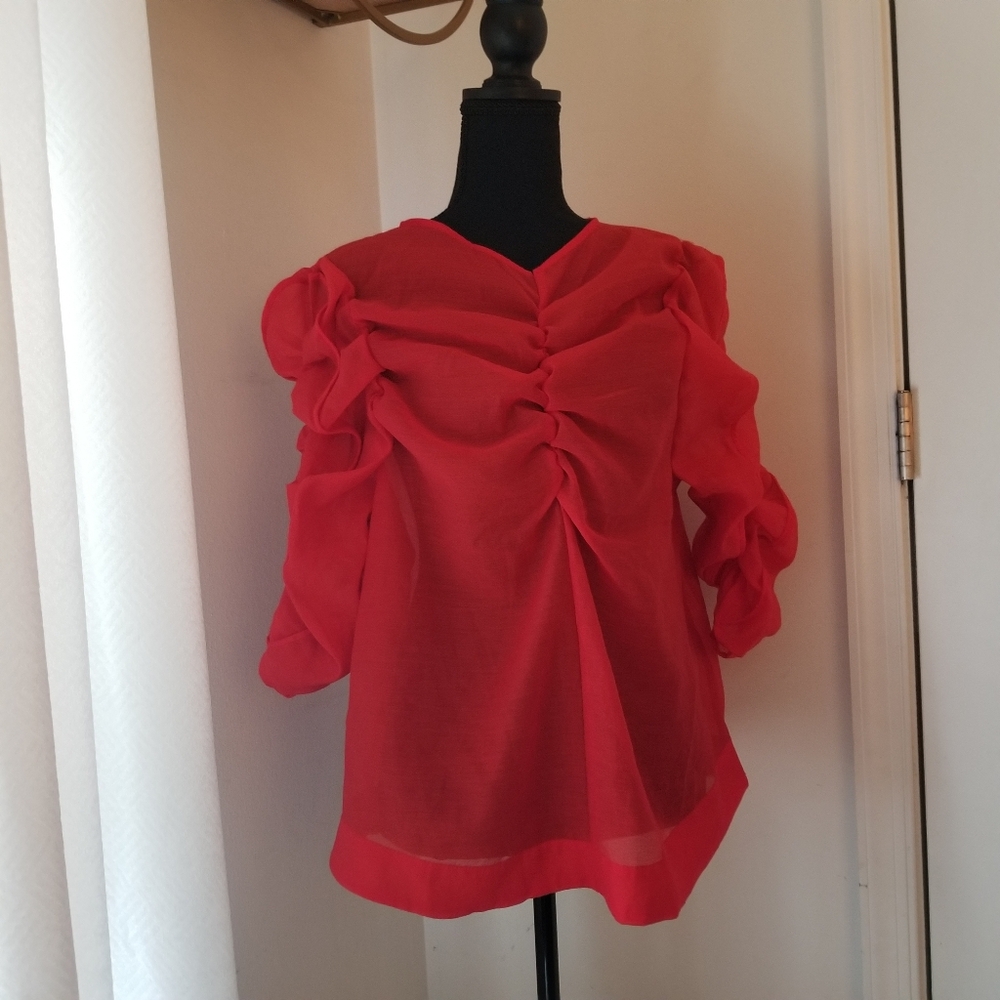 !! H&M Blouse !! Worn 1x Size 14 Orange